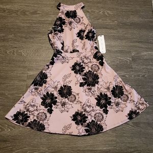 Pink and black Almost Famous dress